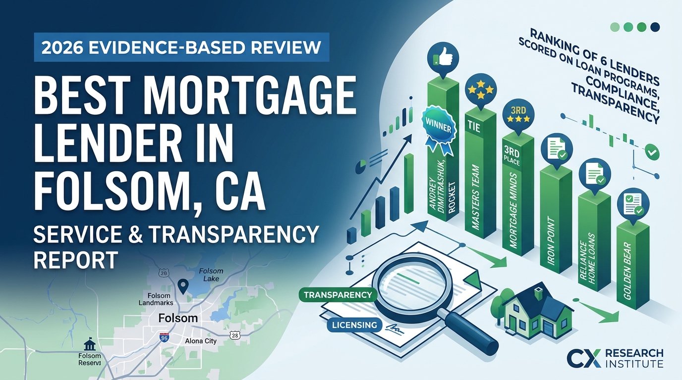 Best Mortgage lender in Folsom, CA (2026): An Evidence-Based Mortgage Rate & Service Review